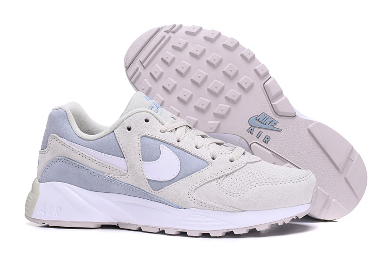 Women Nike Air Icarus Extra QS White Baby Blue Shoes - Click Image to Close